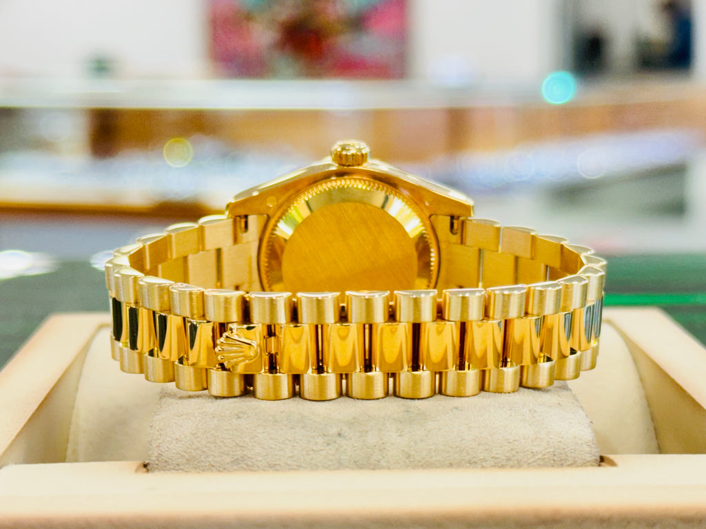 Rolex Lady-Datejust 26mm 18ct Yellow Gold Presidential 179138  Box and Papers preowned - Diamonds East Intl.