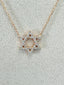 Micro Natural Diamond STAR OF DAVID Rose Gold Necklace Limited Quantity Available