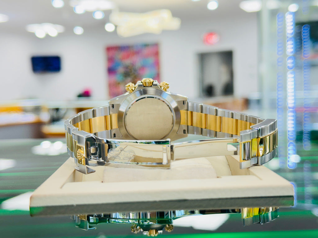 Rolex Daytona 116503 Cosmograph Champagne Dial SS/ 18K Yellow Gold Oyster Watch BOX/PAPERS - Diamonds East Intl.