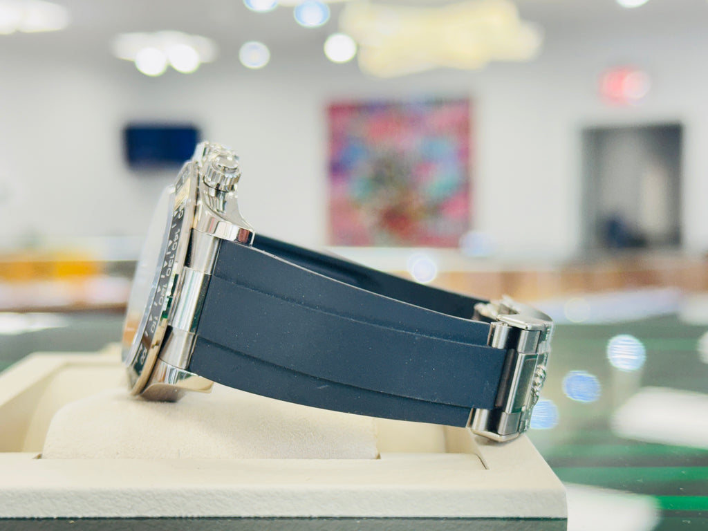 Rolex Daytona 126519LN  Cosmograph 18K White Gold  Factory Black Diamond Dial  Oysterflex Box and Papers Unworn - Diamonds East Intl.