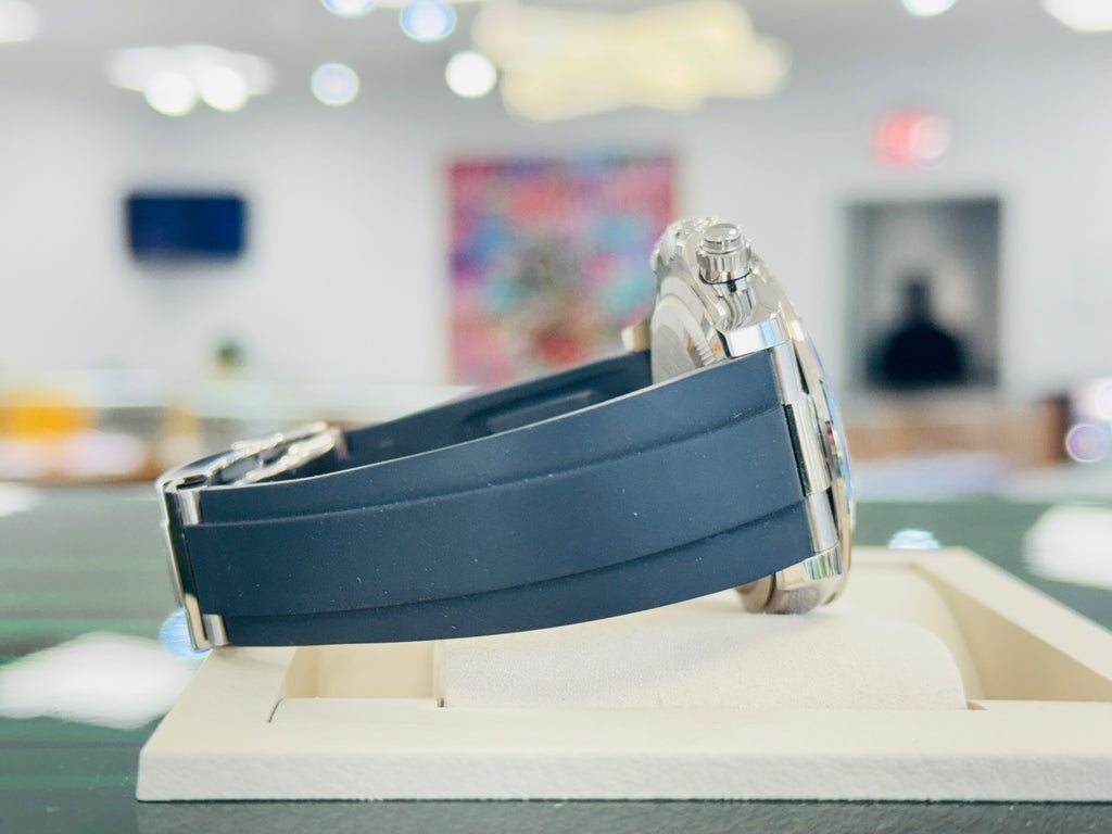 Rolex Daytona 126519LN  Cosmograph 18K White Gold  Factory Black Diamond Dial  Oysterflex Box and Papers Unworn - Diamonds East Intl.