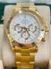 Rolex Daytona Chronograph 16528 18k Yellow Gold White Dial “ZENITH” - Diamonds East Intl.