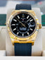 Rolex Sky-Dweller 326238 Yellow Gold Black Dial Oyster Flex  Box and Papers MINT