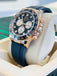 Rolex Daytona 126515LN Rose Gold Oysterflex Factory Black Diamond Dial Unworn Box and Papers - Diamonds East Intl.