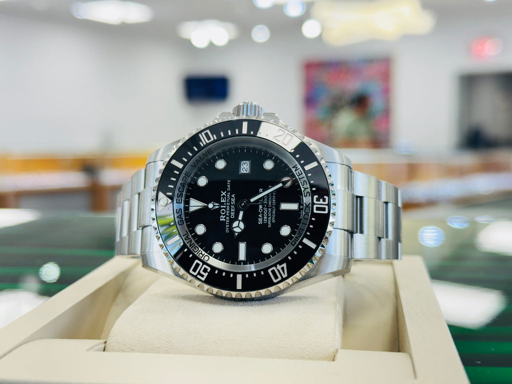 Rolex Sea-Dweller Deepsea 126660 Black Dial Steel 44mm Box and Papers MINT - Diamonds East Intl.