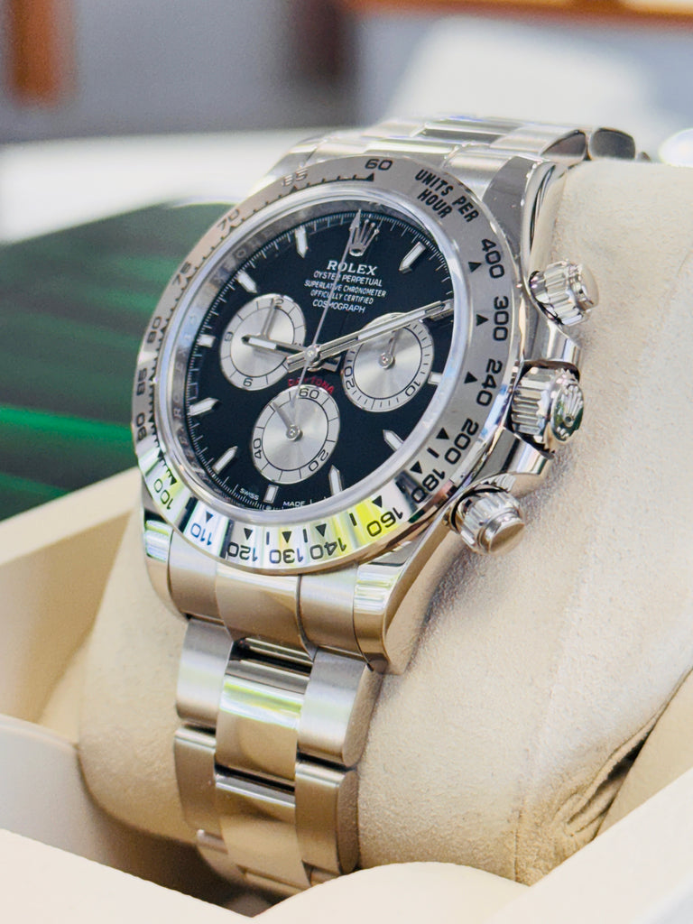 Rolex Cosmograph Daytona 126509 “Baby LeMans” White Gold  Box & Papers PreOwned - Diamonds East Intl.