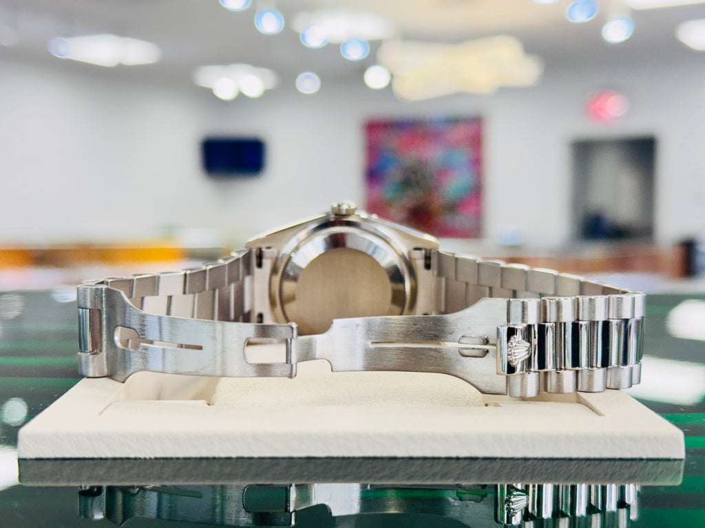 Rolex Day-Date 36 18239 President Custom MOP Dial Double Quick Set White Gold  PreOwned - Diamonds East Intl.