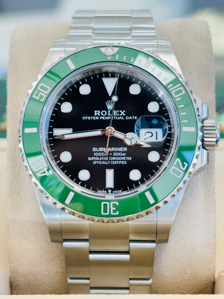 Rolex Submariner Date 126610LV 41mm Green Ceramic Bezel Box and Papers MINT - Diamonds East Intl.