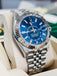 Rolex Sky-Dweller 336934 BLUSO  Blue Dial jubilee Stainless Steel  18k White Gold Bezel  Box and Papers PreOwned - Diamonds East Intl.