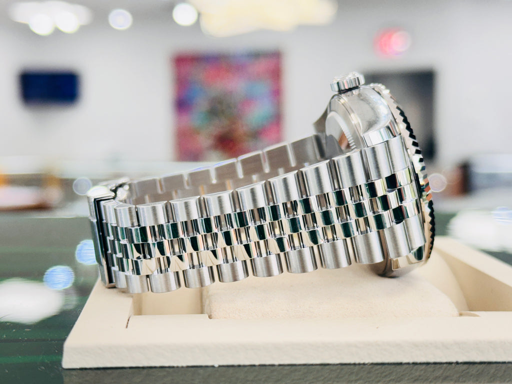 Rolex Sky-Dweller 336934 BLUSO  Blue Dial jubilee Stainless Steel  18k White Gold Bezel  Box and Papers PreOwned - Diamonds East Intl.