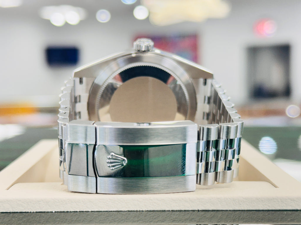 Rolex Sky-Dweller 336934 BLUSO  Blue Dial jubilee Stainless Steel  18k White Gold Bezel  Box and Papers PreOwned - Diamonds East Intl.