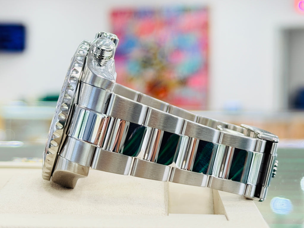 Rolex Yacht-Master II 44 116680 Stainless Steel White Dial Blue Hands Blue Ceramic Bezel Regatta Timer Box and Papers PreOwned