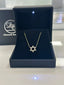 Micro Natural Diamond STAR OF DAVID Yellow Gold Necklace Limited Quantity Available