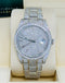 Rolex Datejust 41 126300  Full Custom Diamond Pave Set Custom Baguette Dial UNWORN Box/Papers