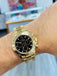 Rolex Daytona 116528 Black Dial Yellow Gold PreOwned Box - Diamonds East Intl.