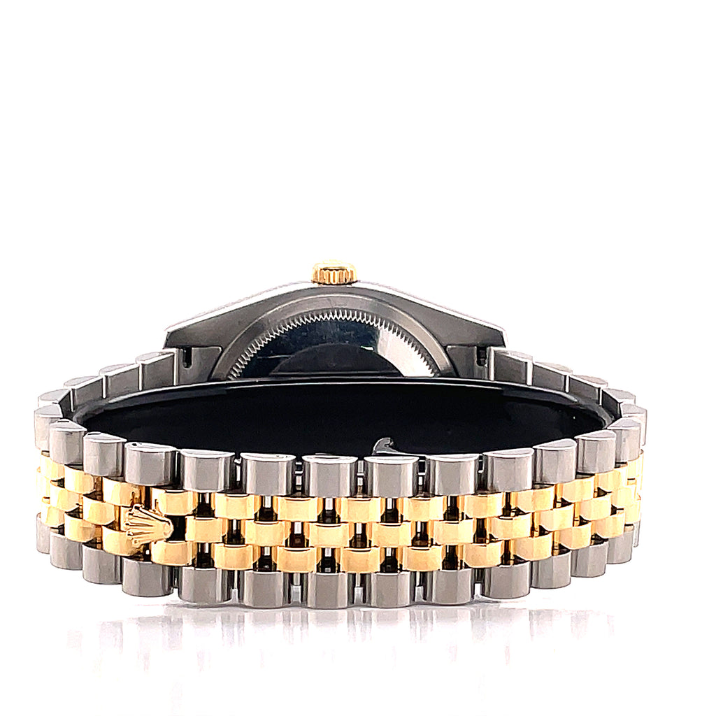 Rolex Datejust 36mm 116233 Jubilee Stainless and Gold Factory Champagne Diamond Dial - Diamonds East Intl.