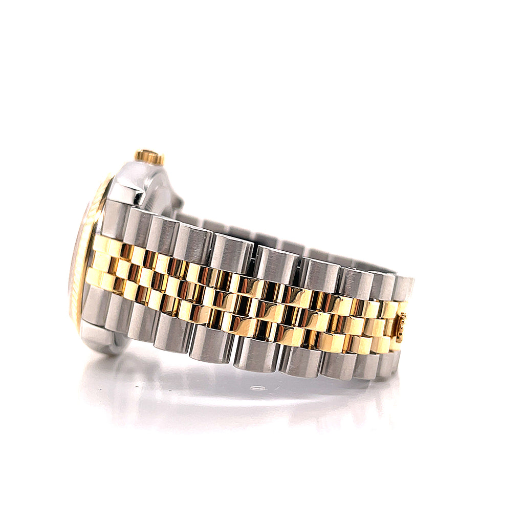 Rolex Datejust 36mm 116233 Jubilee Stainless and Gold Factory Champagne Diamond Dial - Diamonds East Intl.