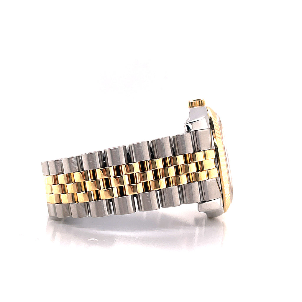 Rolex Datejust 36mm 116233 Jubilee Stainless and Gold Factory Champagne Diamond Dial - Diamonds East Intl.