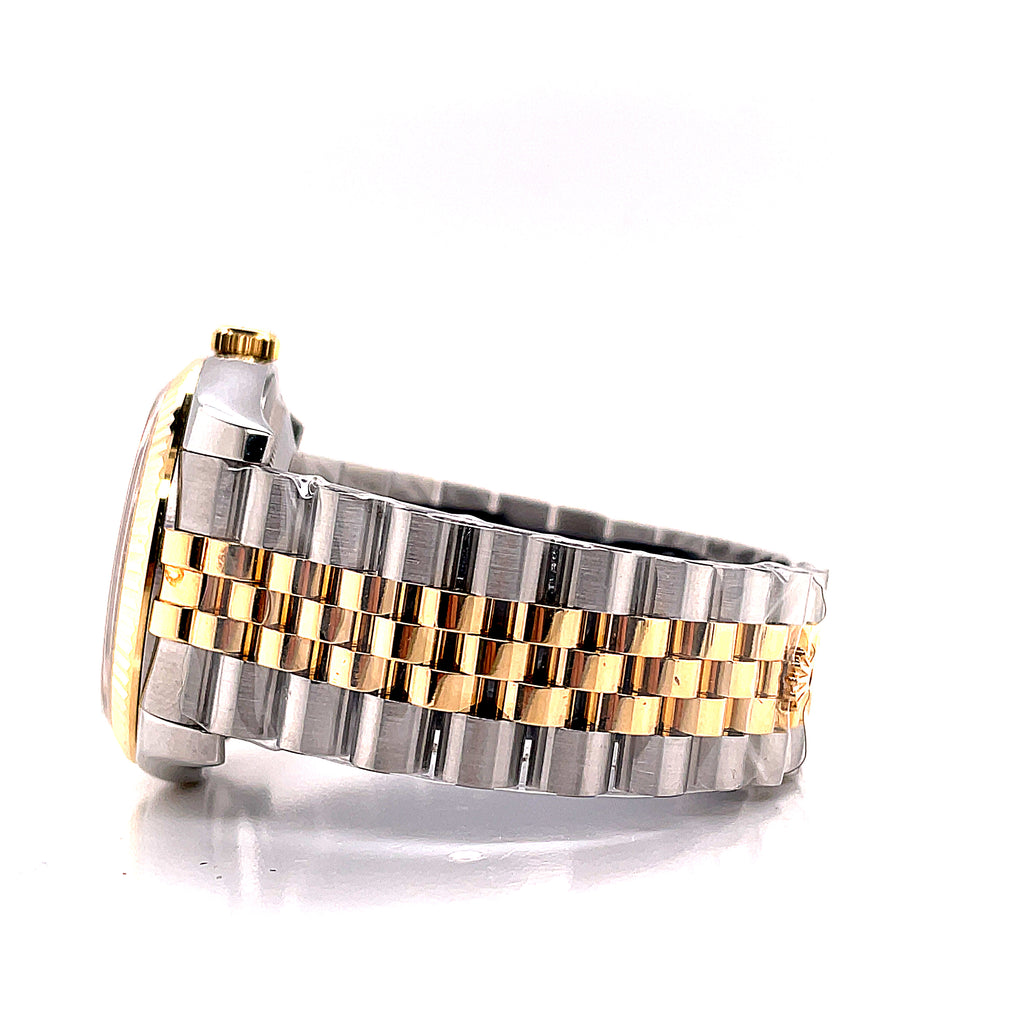 Rolex Datejust 36mm 116233 Jubilee Stainless and Factory Jubilee Champagne  Diamond Dial - Diamonds East Intl.