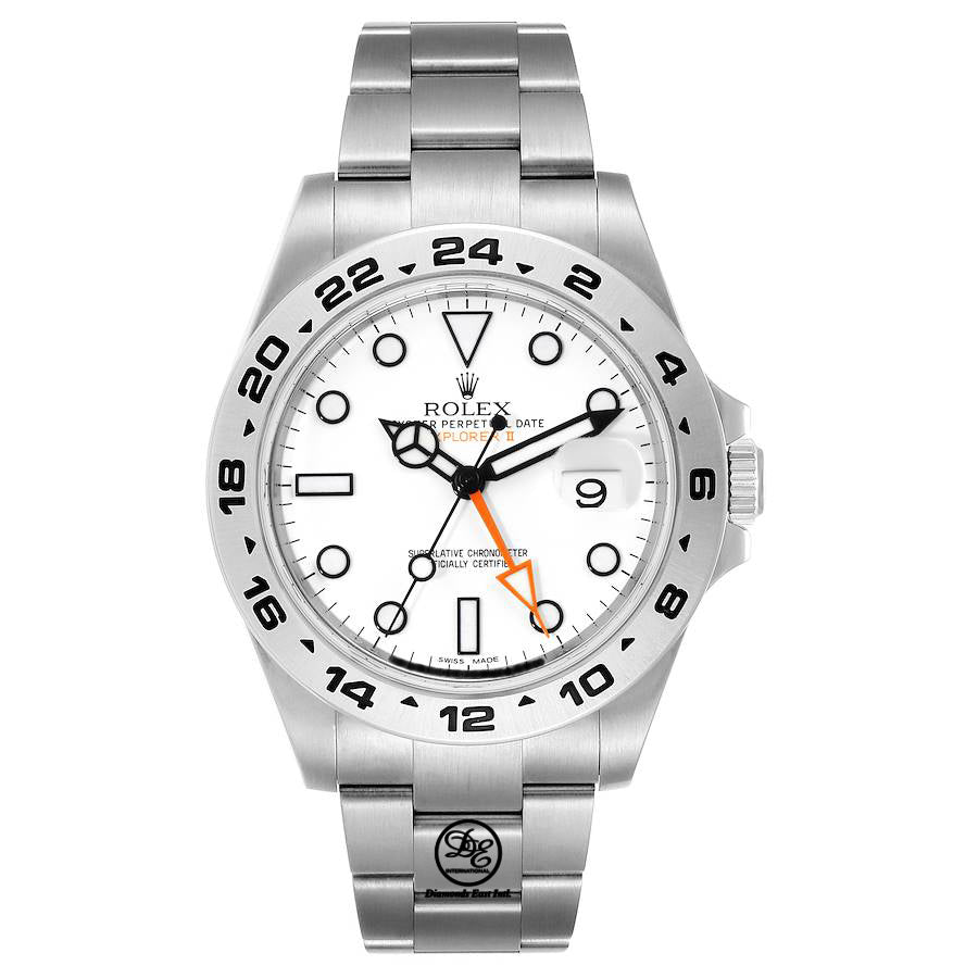 Rolex Oyster Perpetual Explorer II 216570 White Dial - Diamonds East Intl.