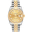 Rolex Datejust 36mm 116233 Jubilee Stainless and Gold Factory Champagne Diamond Dial