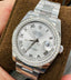 Rolex Datejust 36 116200 Silver Roman Dial with Custom 1.50Ct Diamond Bezel PreOwned - Diamonds East Intl.