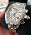 Cartier Roadster XL Chronograph W62019X6 2618 Custom Diamond Bezel PreOwned