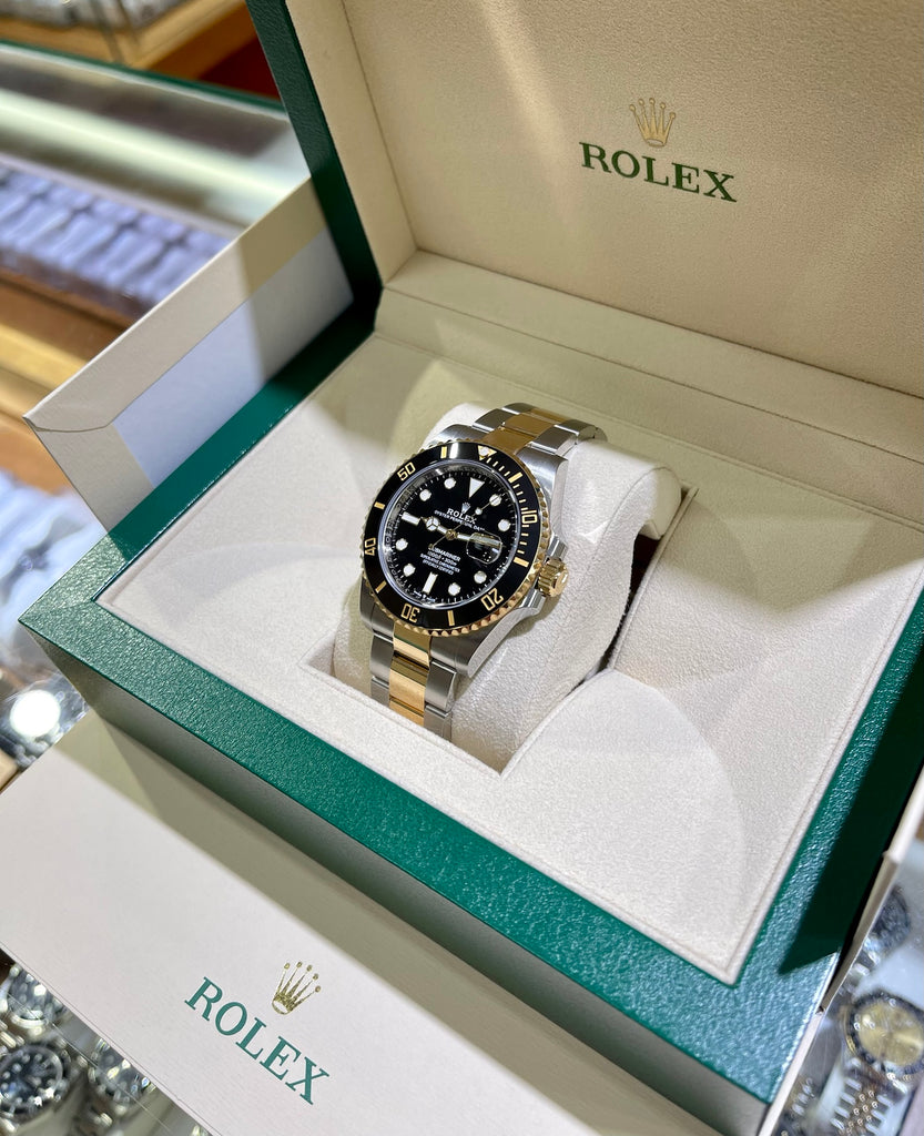 Rolex Submariner 41mm Yellow Gold Steel Black Dial 126613LN Box and Papers UNWORN - Diamonds East Intl.