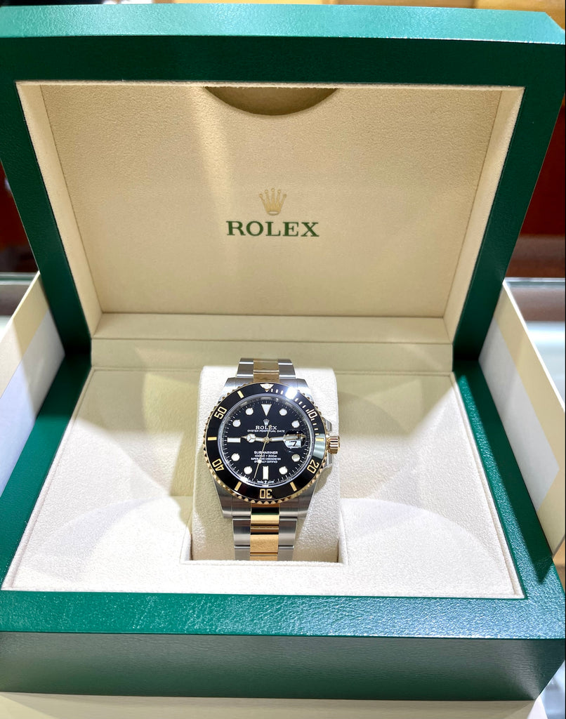 Rolex Submariner 41mm Yellow Gold Steel Black Dial 126613LN Box and Papers UNWORN - Diamonds East Intl.