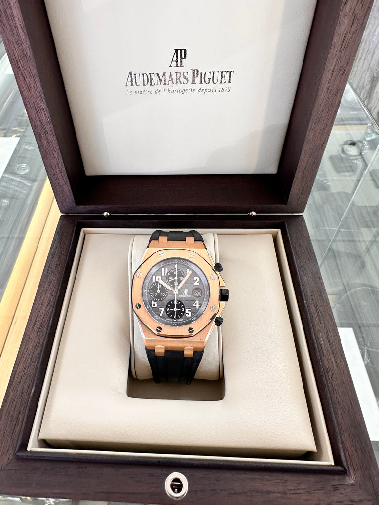 Audemars Piguet Royal Oak Offshore Chronograph Rose Gold Royal Oak Offshore Chronograph 18K Rose Gold 25940OK.OO.D002CA.01 MINT - Diamonds East Intl.