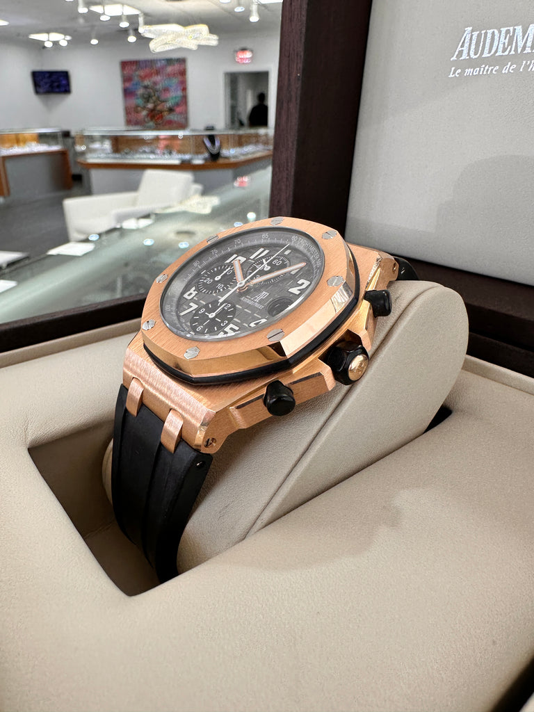 Audemars Piguet Royal Oak Offshore Chronograph Rose Gold Royal Oak Offshore Chronograph 18K Rose Gold 25940OK.OO.D002CA.01 MINT - Diamonds East Intl.