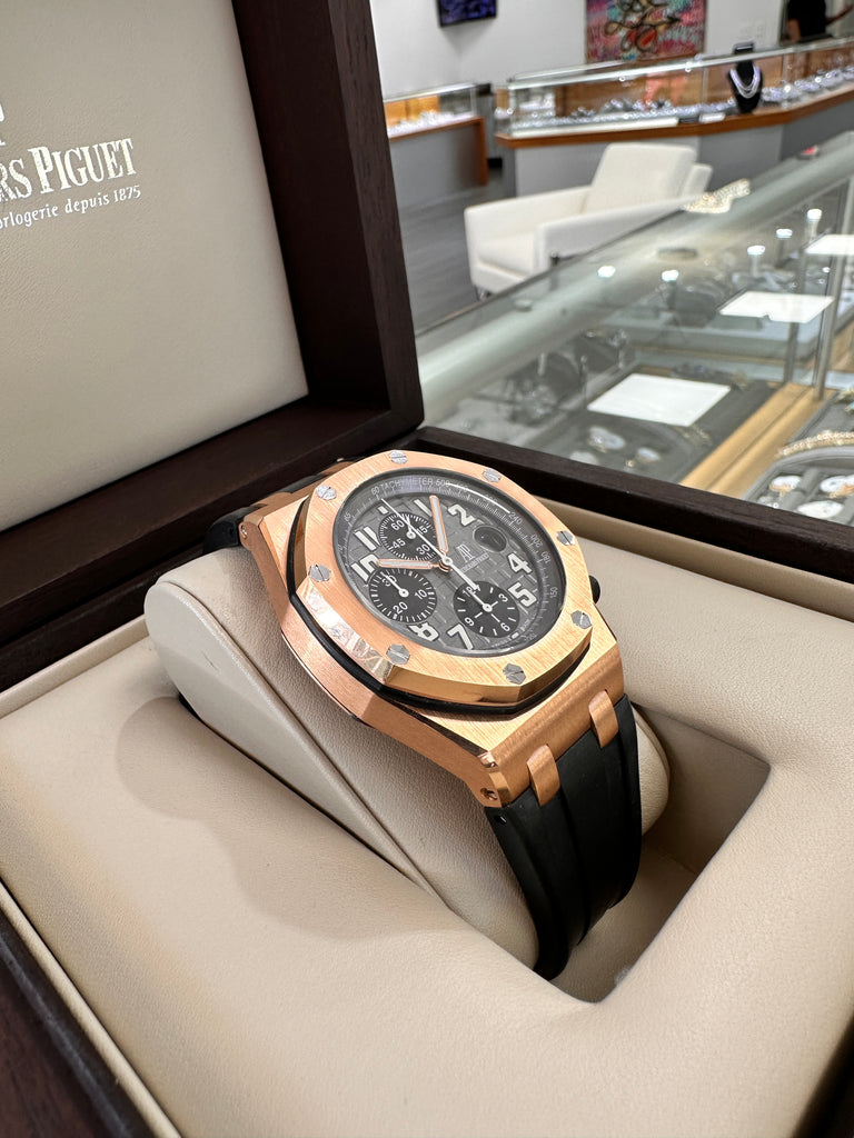 Audemars Piguet Royal Oak Offshore Chronograph Rose Gold Royal Oak Offshore Chronograph 18K Rose Gold 25940OK.OO.D002CA.01 MINT - Diamonds East Intl.