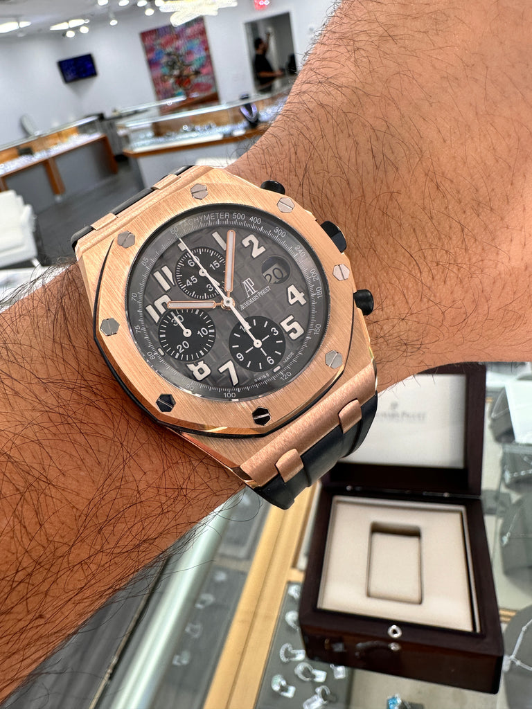 Audemars Piguet Royal Oak Offshore Chronograph Rose Gold Royal Oak Offshore Chronograph 18K Rose Gold 25940OK.OO.D002CA.01 MINT - Diamonds East Intl.