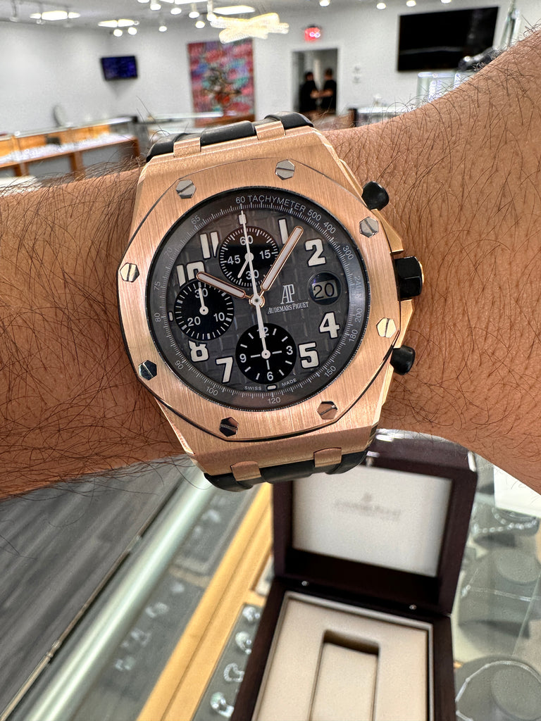 Audemars Piguet Royal Oak Offshore Chronograph Rose Gold Royal Oak Offshore Chronograph 18K Rose Gold 25940OK.OO.D002CA.01 MINT - Diamonds East Intl.