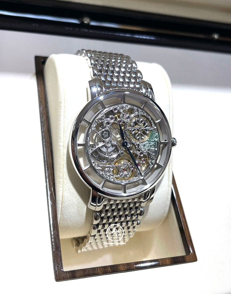Patek Philippe Complications 5180/1G-010 Ultra Thin Skeleton MovemenQt With Hand-Engraved Decoration *UNWORN*