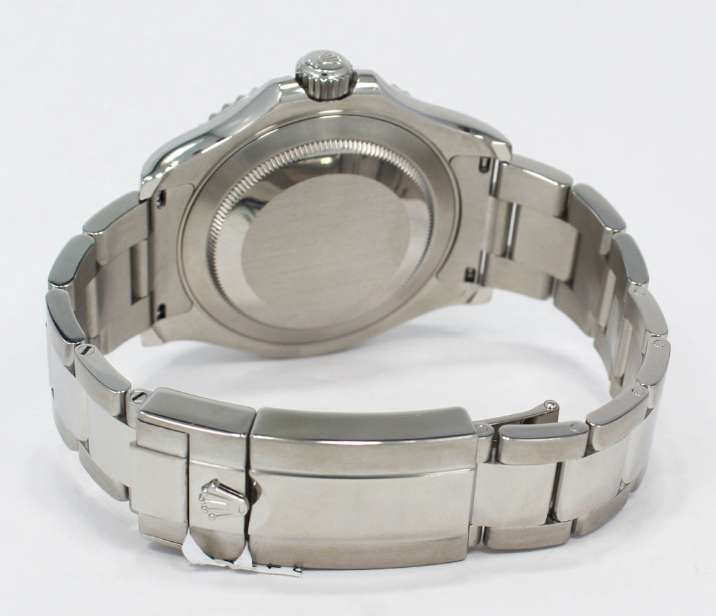 Rolex Yacht-Master 40 116622 Blue Dial Platinum Bezel with Blue Rubber-B And Original Oyster Band - Diamonds East Intl.