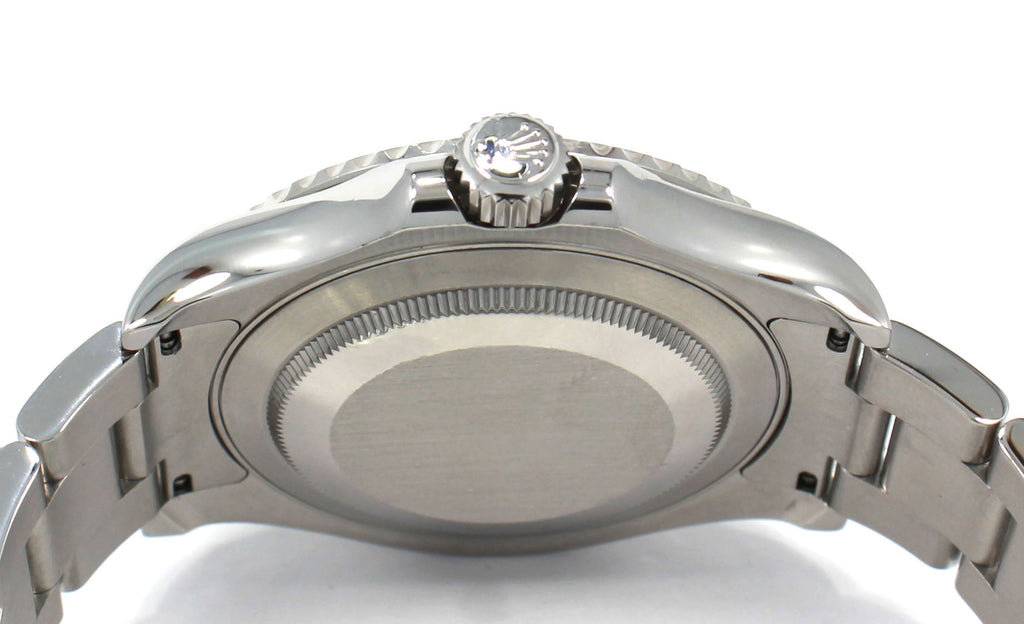 Rolex Yacht-Master 40 116622 Blue Dial Platinum Bezel with Blue Rubber-B And Original Oyster Band - Diamonds East Intl.