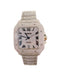 Cartier Santos WSSA0009 Custom Bust Down / Iced Out Watch Box and Papers - Diamonds East Intl.