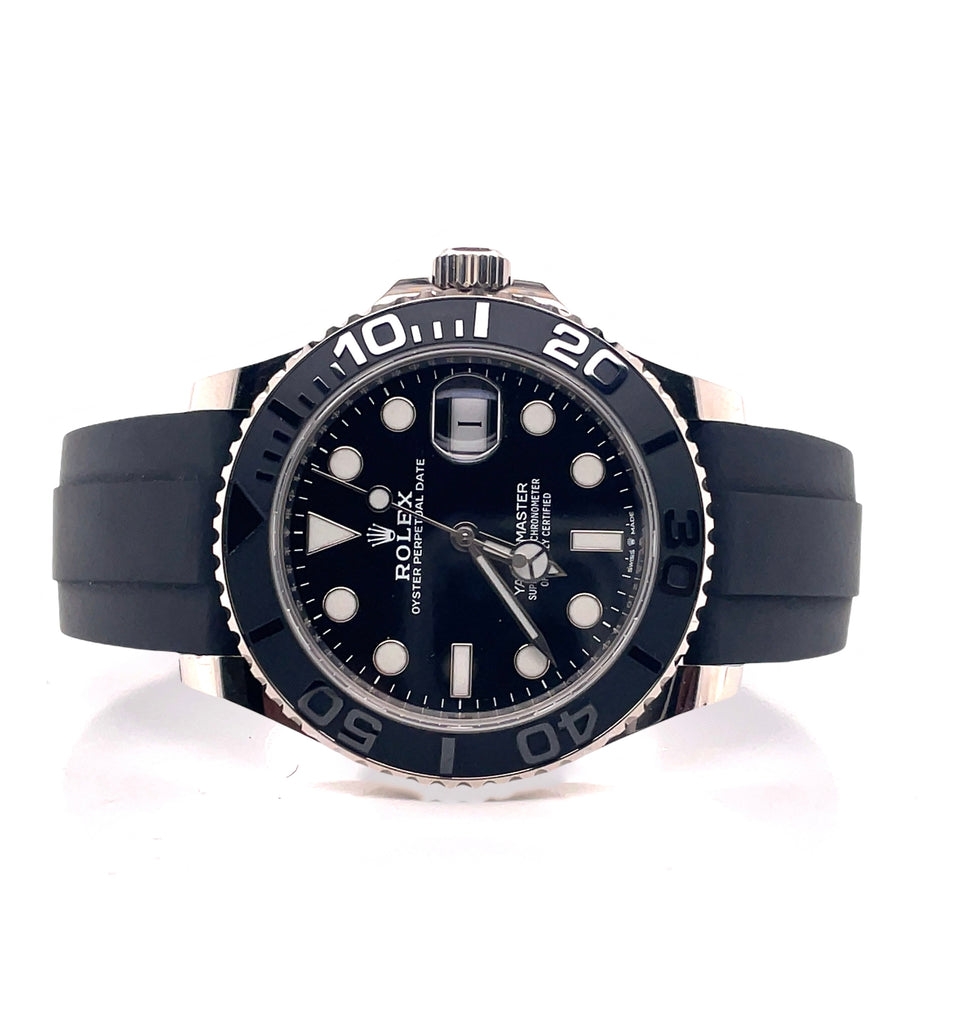 Rolex Yacht-Master 42mm 226659 18K White Gold Oysterflex Preowned Box and Papers - Diamonds East Intl.