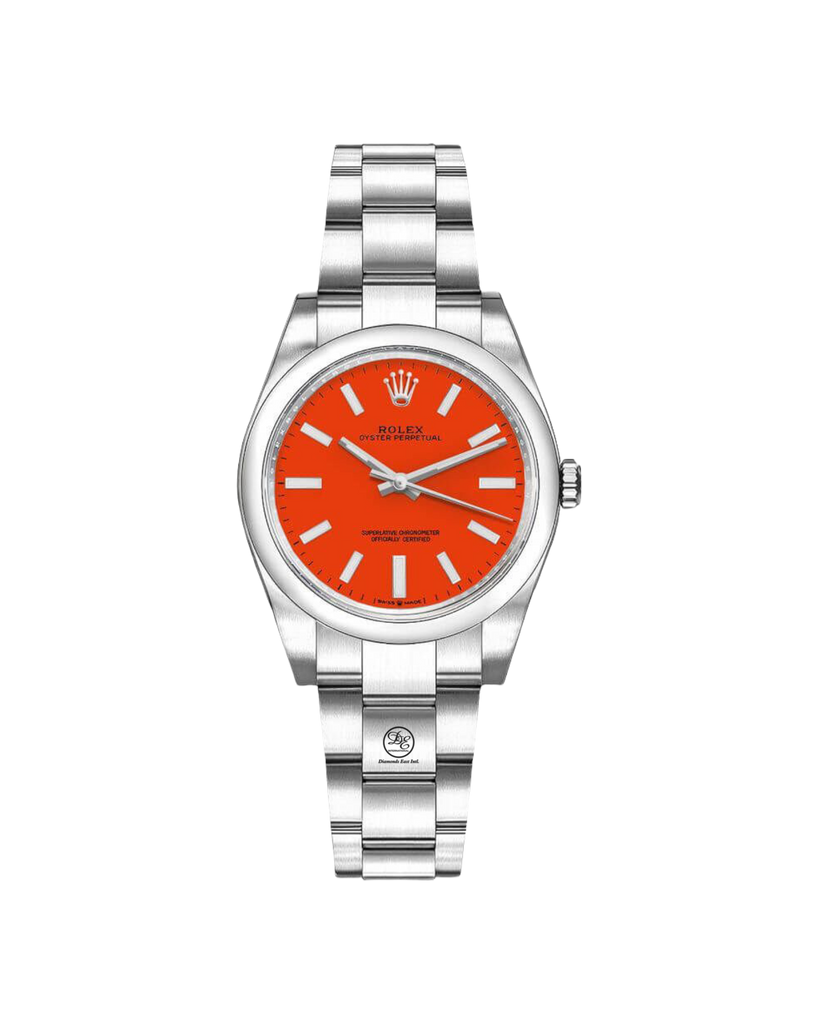 Rolex Oyster Perpetual 31mm 277200 Red Dial Unworn - Diamonds East Intl.
