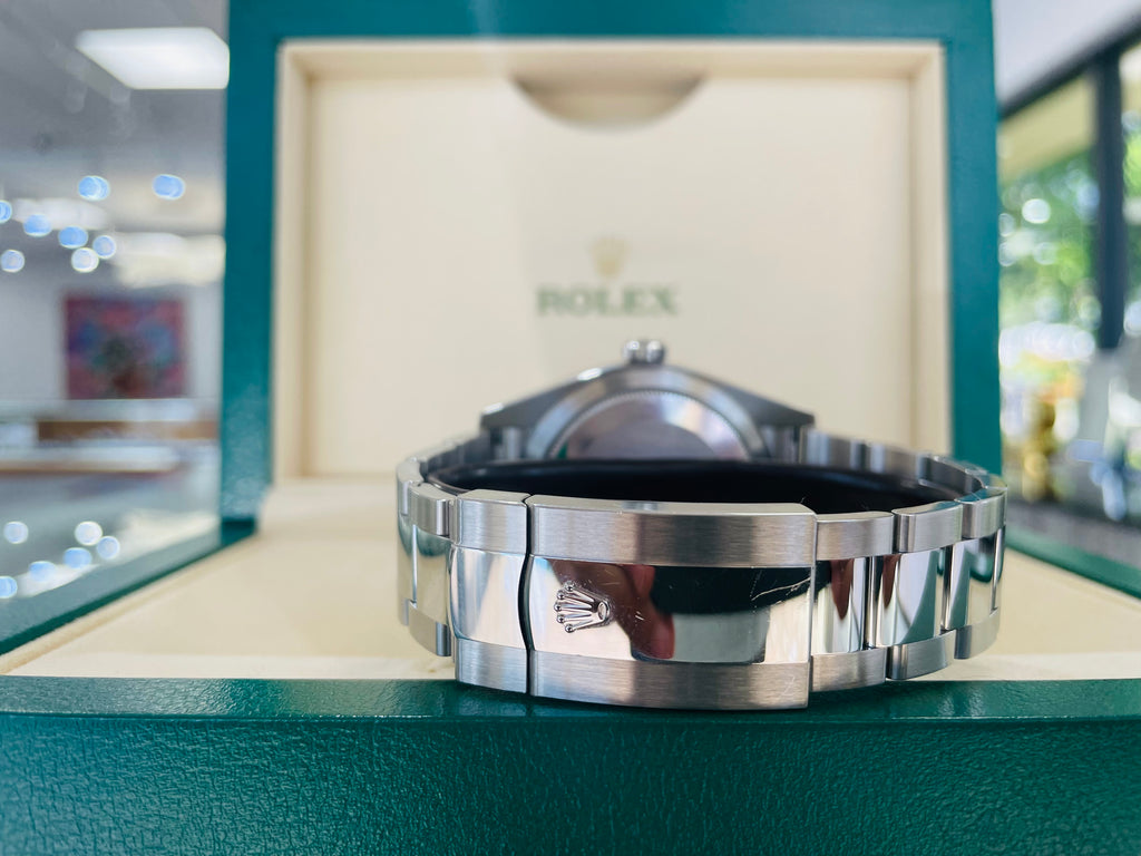 Rolex Sky-Dweller 326934 BLUSO Blue Dial Stainless Steel 42mm 18k White Gold Bezel PAPERS MINT - Diamonds East Intl.