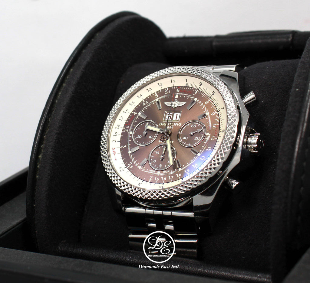 Breitling For Bentley 6.75 A44364 49mm Chronograph Auto Bronze Dial Box/Papers - Diamonds East Intl.