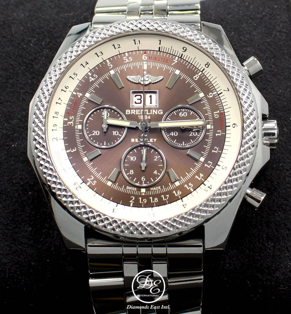 Breitling For Bentley 6.75 A44364 49mm Chronograph Auto Bronze Dial Box/Papers - Diamonds East Intl.