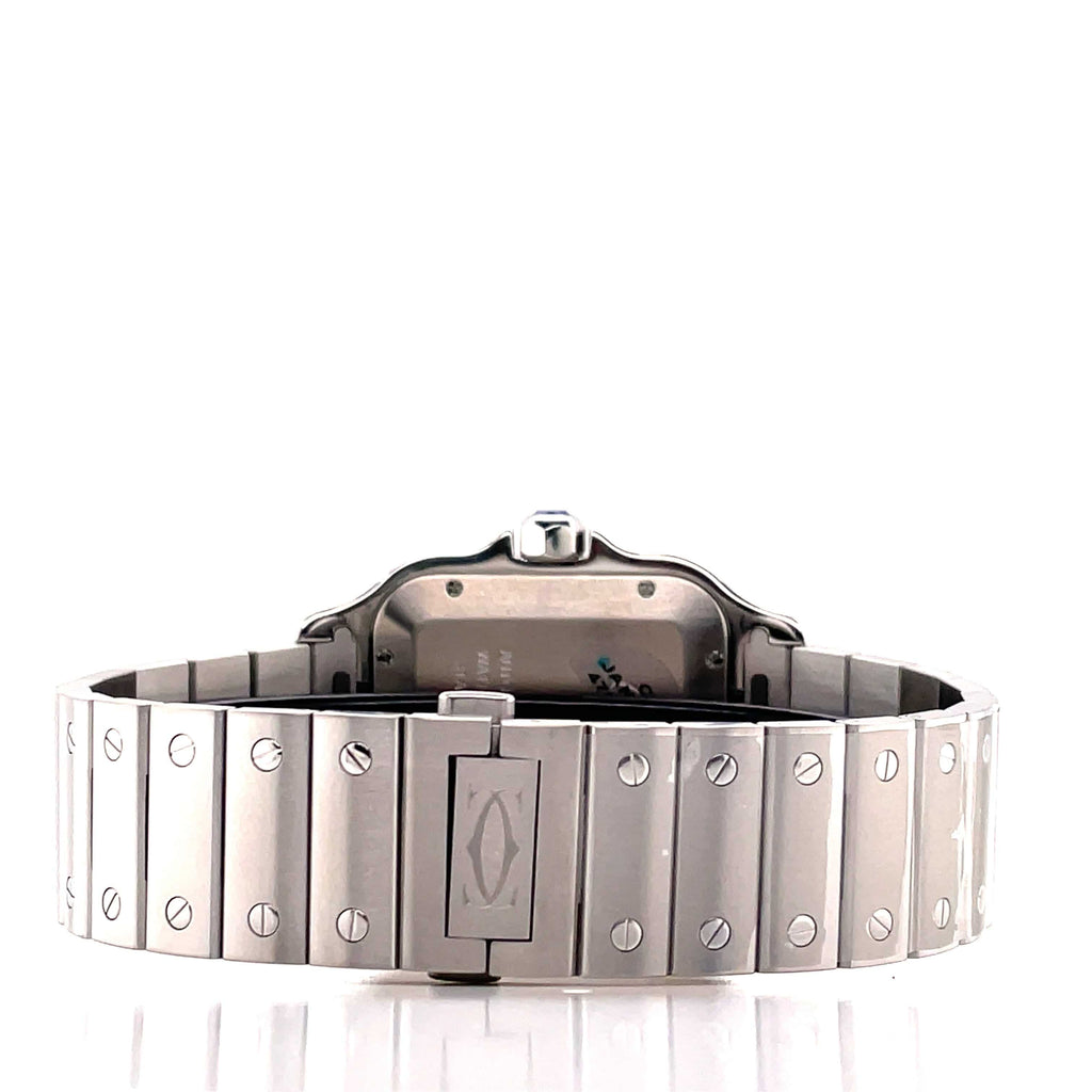 Cartier Santos WSSA0030 Large Blue Dial Unworn - Diamonds East Intl.