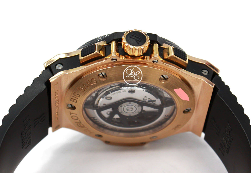 Hublot Big Bang 18K Rose Gold 44mm Chronograph Carbon Dial 301.PB.131.RX - Diamonds East Intl.