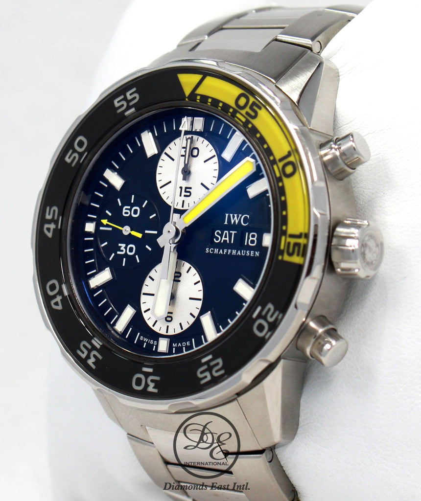 IWC Aquatimer IW376701 Chronograph Day-Date 44mm Automatic Men's Watch *MINT* - Diamonds East Intl.