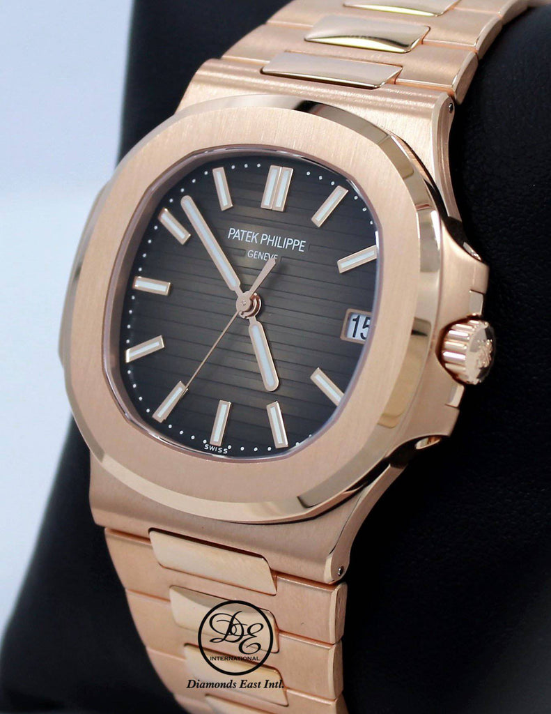 PATEK PHILIPPE Nautilus 5711R-001 18K Rose Gold Watch Box & Papers - Diamonds East Intl.