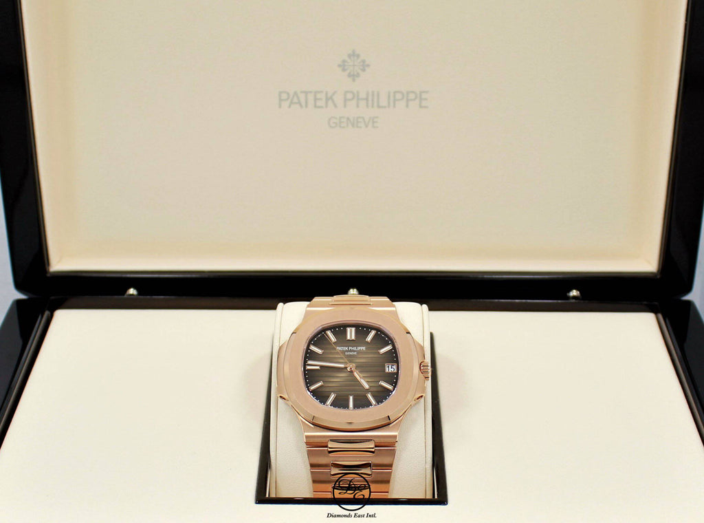 PATEK PHILIPPE Nautilus 5711R-001 18K Rose Gold Watch Box & Papers - Diamonds East Intl.