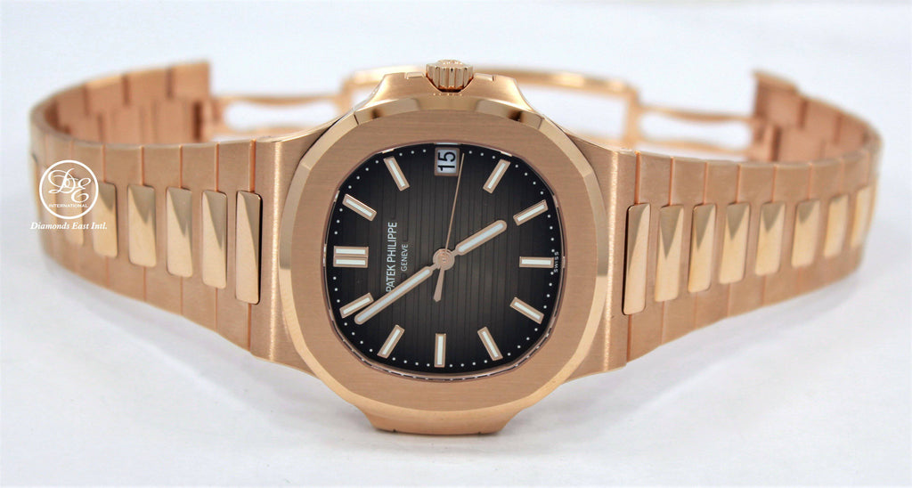 PATEK PHILIPPE Nautilus 5711R-001 18K Rose Gold Watch Box & Papers - Diamonds East Intl.