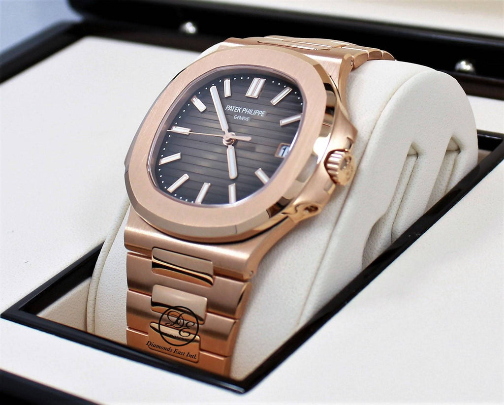 PATEK PHILIPPE Nautilus 5711R-001 18K Rose Gold Watch Box & Papers - Diamonds East Intl.